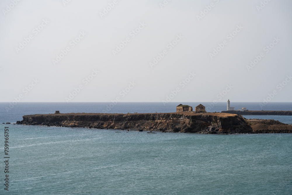Küstenlinie Kap Verde - Praia mit Leuchtturm