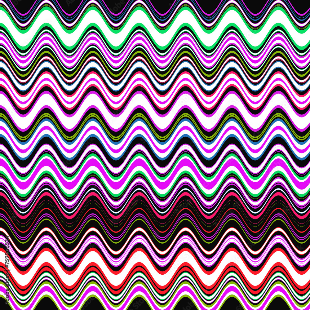 pattern with waves pattern with waves