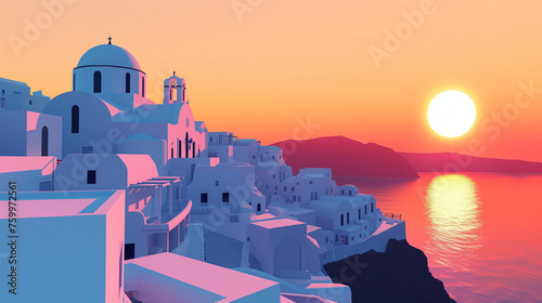 Historic Santorini Sunsets © Анастасия Птицова