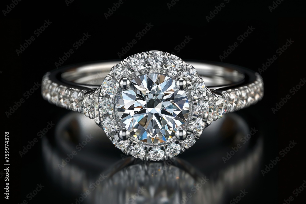 Exquisite Diamond Ring: Symbol of Eternal Love and Elegance Exquisite Diamond Ring: Symbol of Eternal Love and Elegance