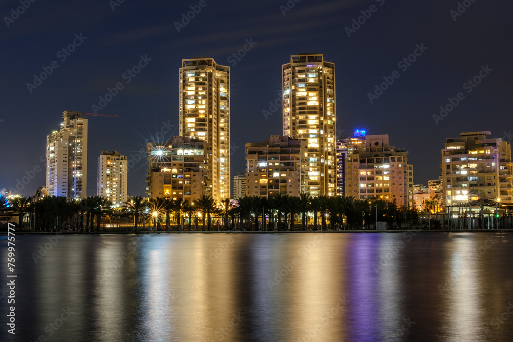 Ashdod Marina Lake – a new lake built at the Marina quarter (Hebrew: רובע המרינה) of Ashdod in southern Israel.