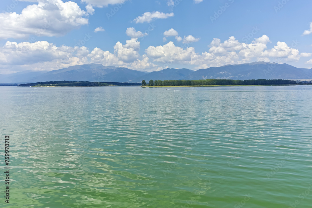 Panorama of Zhrebchevo Reservoir, Bulgaria