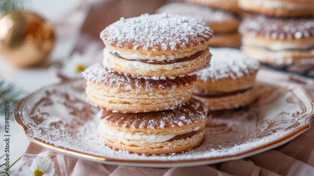 Alfajores traditional argentina sweet cookies Alfajores traditional argentina sweet cookies