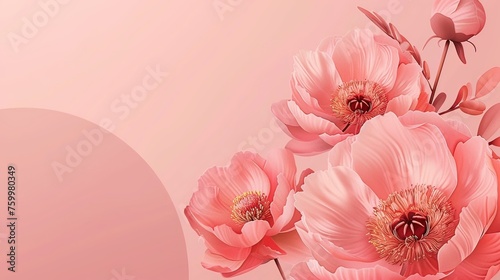 Ai sfondo con fiori rosa 02
