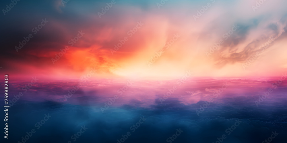 High-definition image of a tranquil, blurred gradient, resembling a dreamscape with vibrant yet soothing colors  - obrazy, fototapety, plakaty 