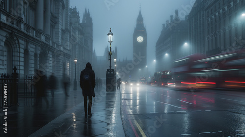 Londons Foggy Streets photo