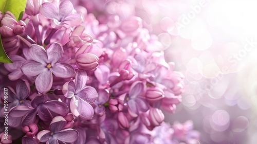 Soft lilac backdrop creates a delicate canvas, perfect for elegantly placing text © Philipp