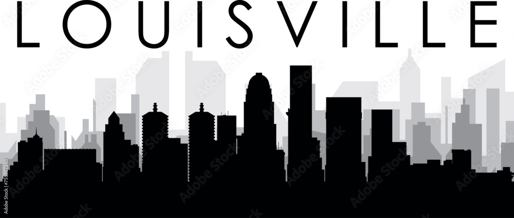 Cityscape skyline panorama of LOUISVILLE, USA Cityscape skyline panorama of LOUISVILLE, USA
