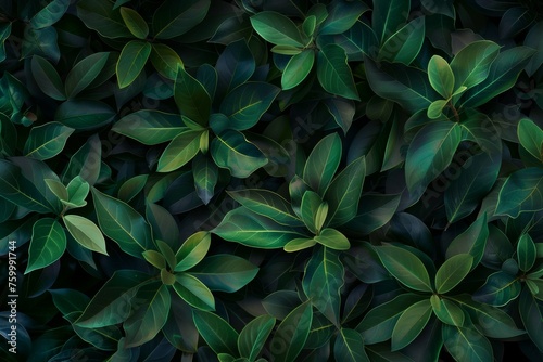 green leaves background