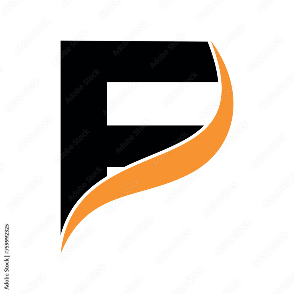 Monogram logo letter F for business and company sign Monogram logo letter F for business and company sign