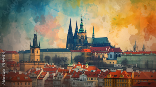 Pragues Gothic Skyline