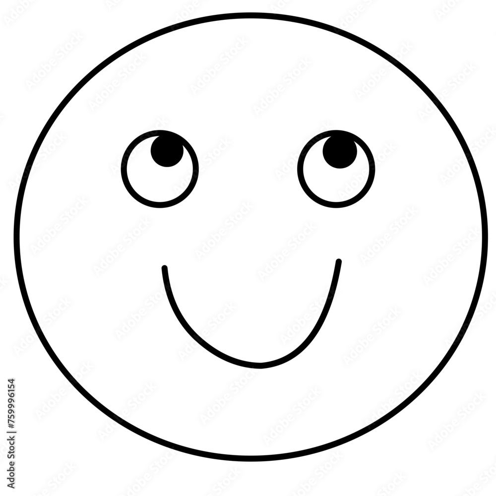 Fototapeta premium Smiley Icon different emotions