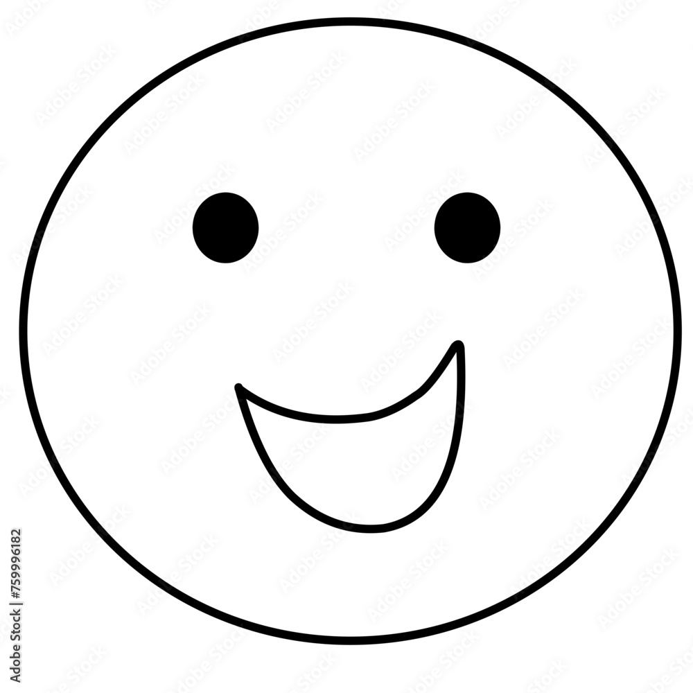 Fototapeta premium Smiley Icon different emotions