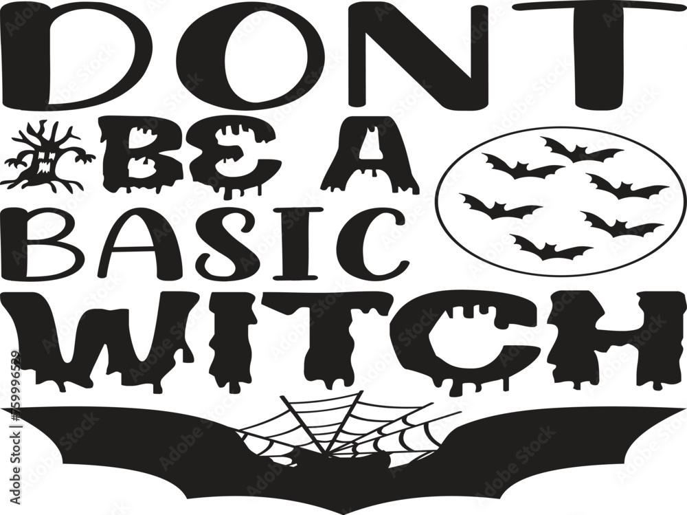 Halloween Vector illustration, Happy Halloween t-shirt design