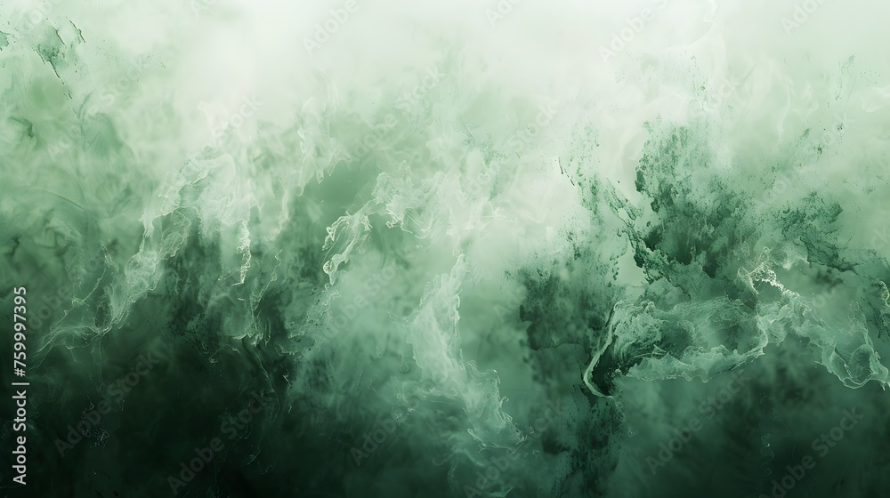 Abstract green paint with a hint of gold wallpaper. Detailed stroke of paint. - obrazy, fototapety, plakaty 