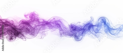  a group of smoke is shown in purple and blue smoke on a white background with a white back ground and a white back ground.
