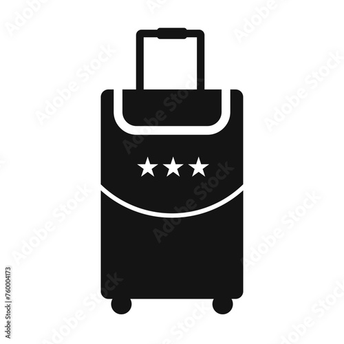Abstract luggage, baggage and travel bag icon design.