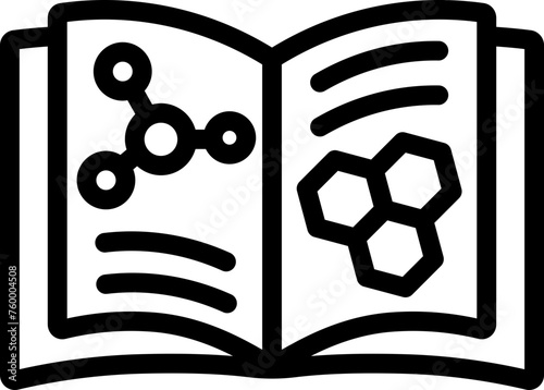 Chemistry Book Line Icon