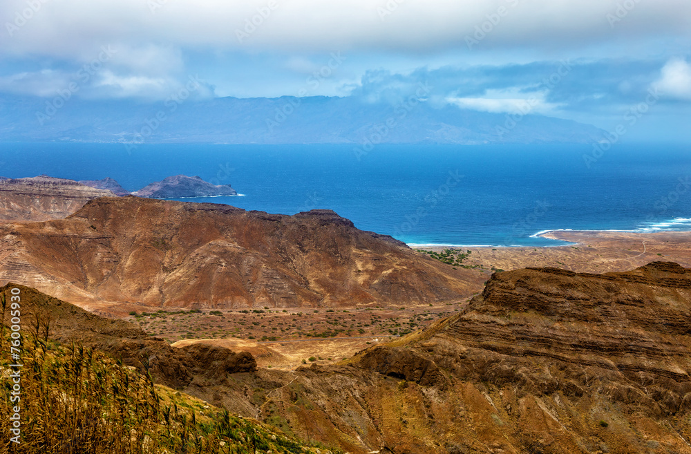 North coast near town Mindelo, Island Sao Vicente, Cape Verde, Cabo Verde, Africa.