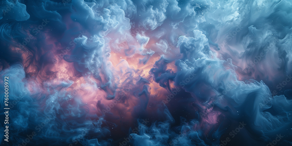 A beautiful blue and pink sky with clouds A beautiful blue and pink sky with clouds