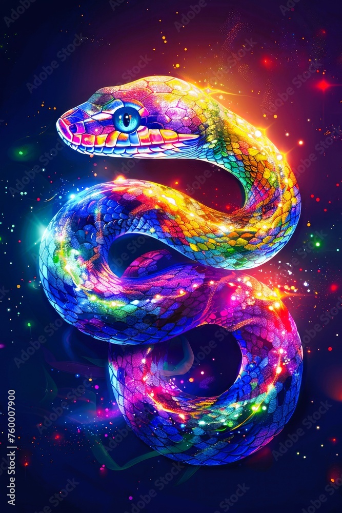 a snake, the symbol of the year
a snake, the symbol of the year