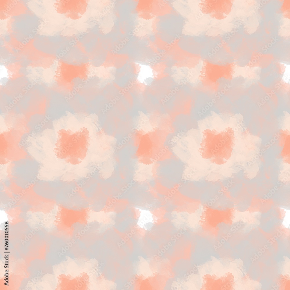 Seamless abstract textured pattern. Simple background with pink, grey, white texture. Digital brush strokes background. Design for textile fabrics, wrapping paper, background, wallpaper, cover.