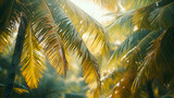 Lush palm trees