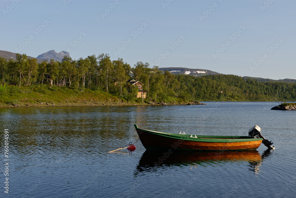 boat on the lake