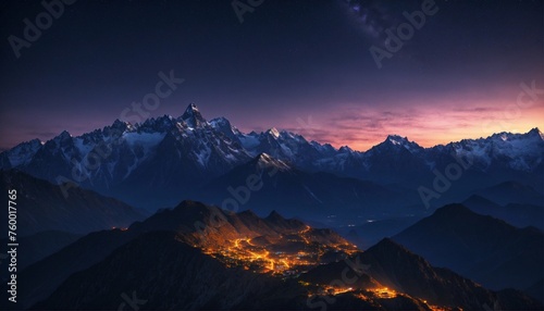 sunrise over the mountains © Usama