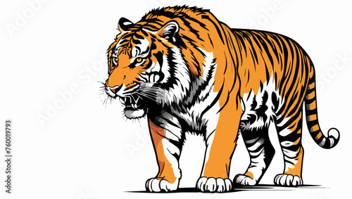 Powerful Tiger Graphic Design