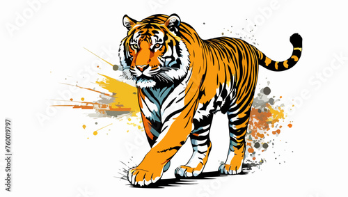 Majestic Tiger Vector Illustration