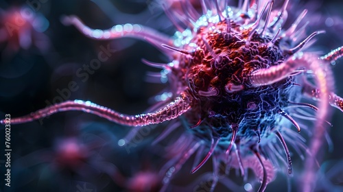 Alien Virus Cell's Superorganism Qualities Revealed in Magnified Macro Photography