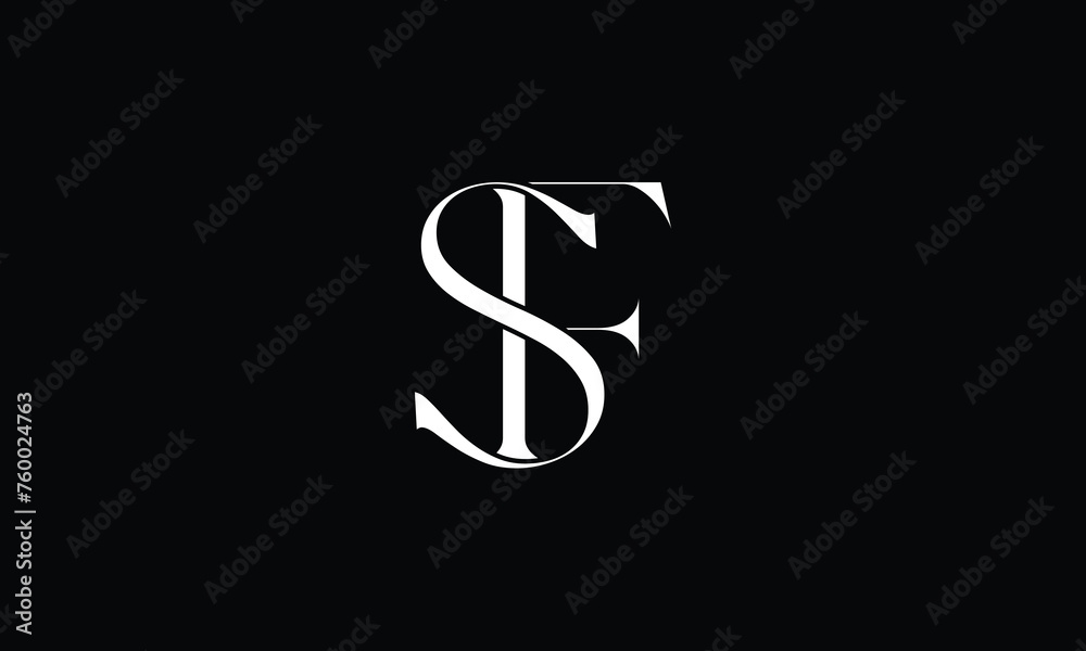 SF, FS, S, F, Abstract Letters Logo monogram SF, FS, S, F, Abstract Letters Logo monogram