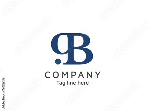 Minimal logo with 9B number and letter, minimal logo, modern and bold style.