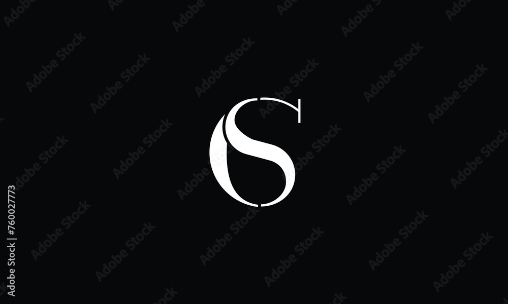 SC, CS, S, C, Abstract letters Logo monogram SC, CS, S, C, Abstract letters Logo monogram