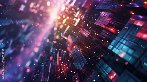 Wallpaper Mural Futuristic Sci-FI Geometric Abstract Background Torontodigital.ca