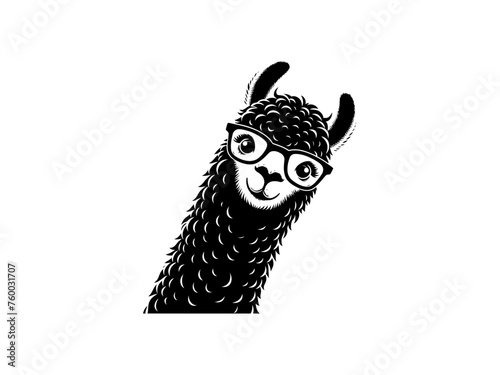 Playful Llama: Llama Vector Illustration for Whimsical Designs and Lively Creations