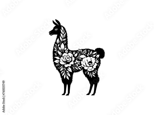 Playful Llama: Llama Vector Illustration for Whimsical Designs and Lively Creations