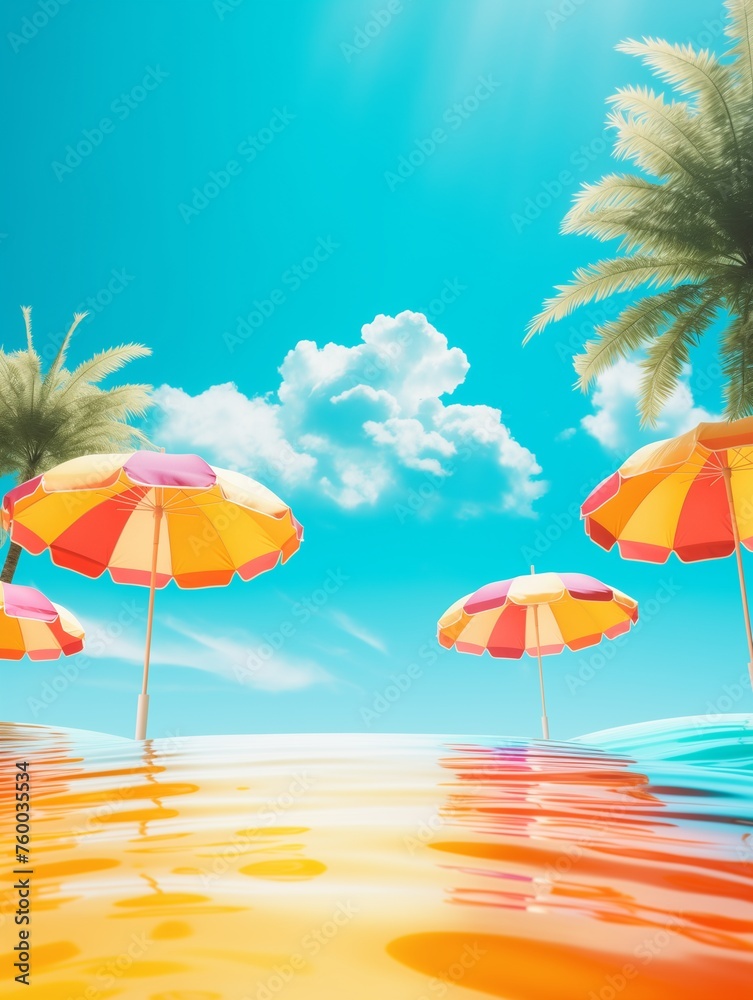 Colorful Summer Background. Summer Background Design.