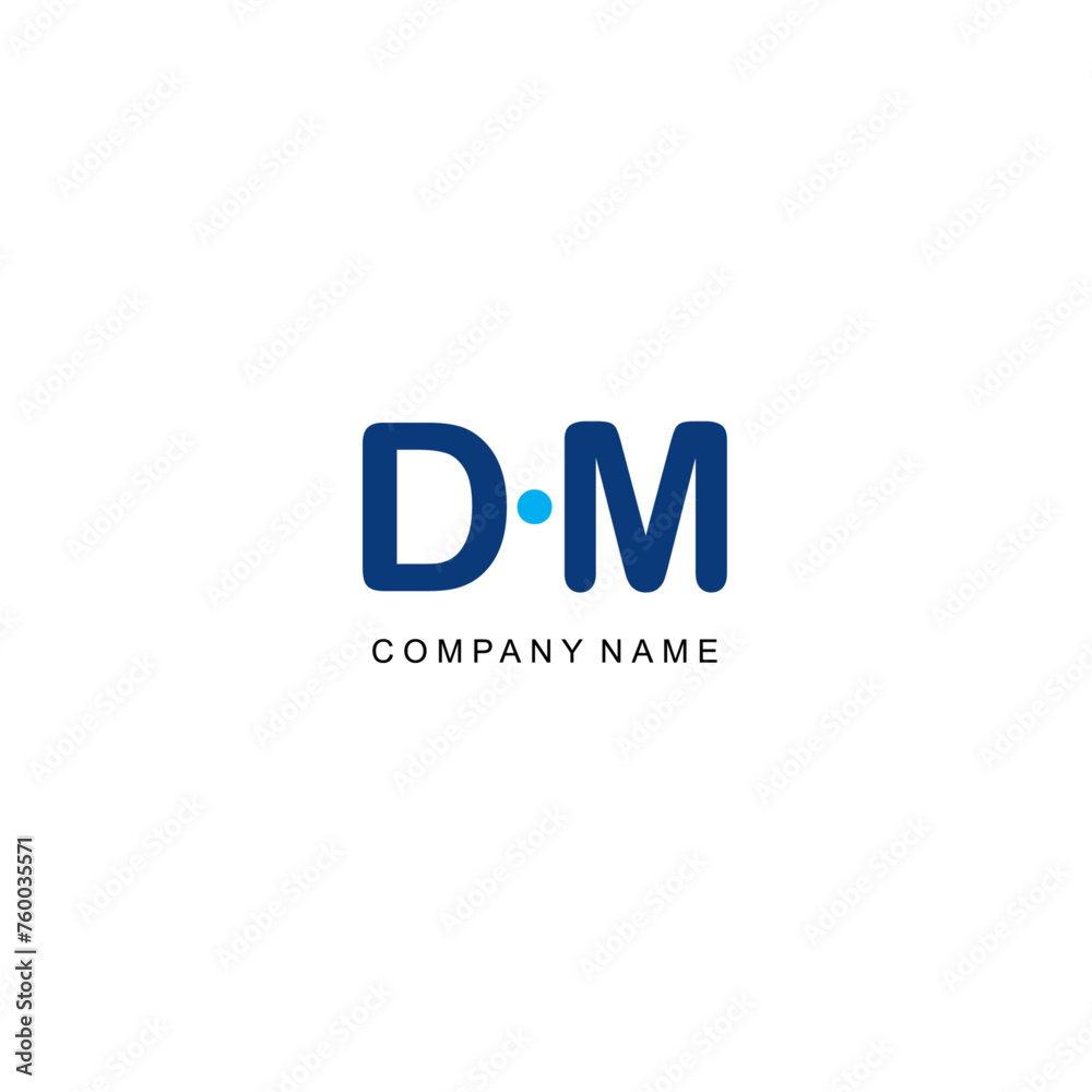 Initial DM logo company luxury premium elegance creativity