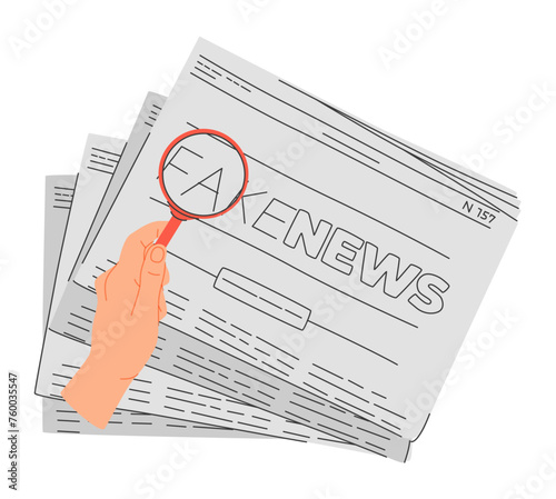 Fake news or false information spreading on website and social media, screening or verify truth before sharing.