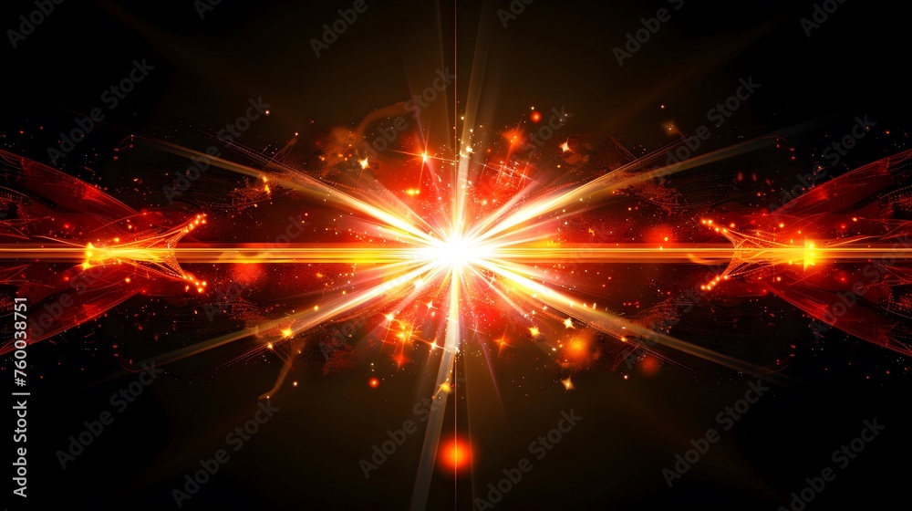 Naklejka premium Beautiful light rays wallpaper.