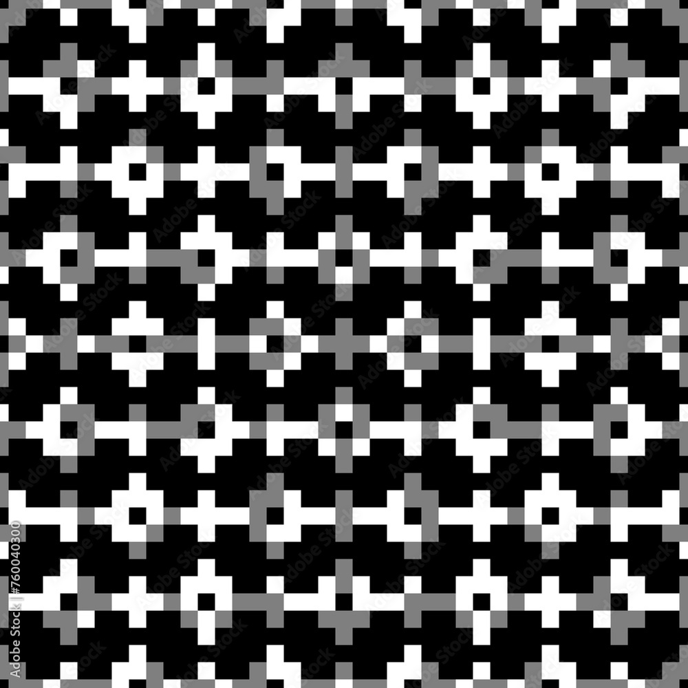 Seamless pattern. Simple shapes ornament. Ethnic embroidery background. Tribal wallpaper. Crosses, squares, rectangles, figures vector. Tribe motif. Ancient backdrop. Digital paper, textile print. Seamless pattern. Simple shapes ornament. Ethnic embroidery background. Tribal wallpaper. Crosses, squares, rectangles, figures vector. Tribe motif. Ancient backdrop. Digital paper, textile print.