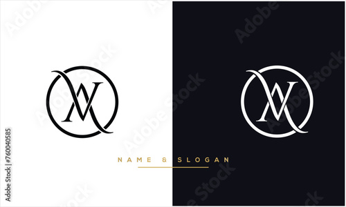 AV, VA, A, V, Abstract Letters Logo monogram