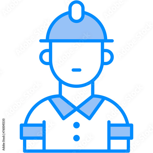 Builder, construction, constructor, helmet, labour Icon