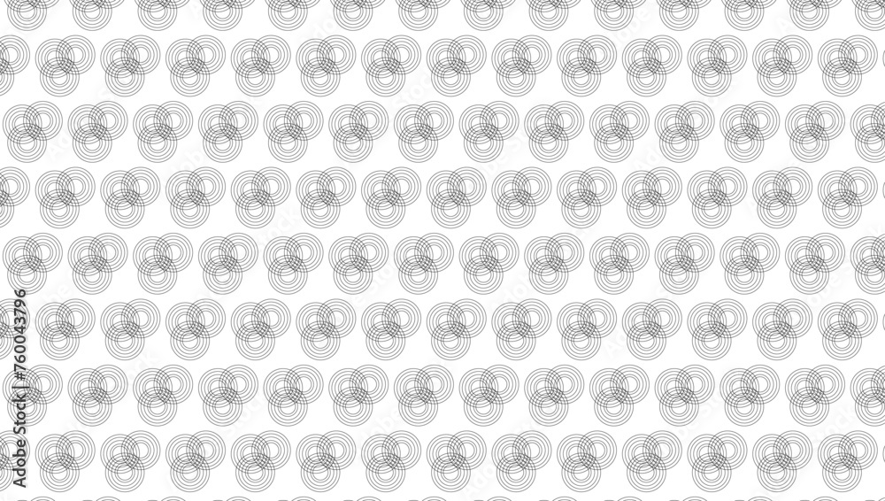Stylish texture in gray color. Seamless linear pattern. Seamless background pattern of circle. Vector illustration. Outline thin line style doodle design.	
