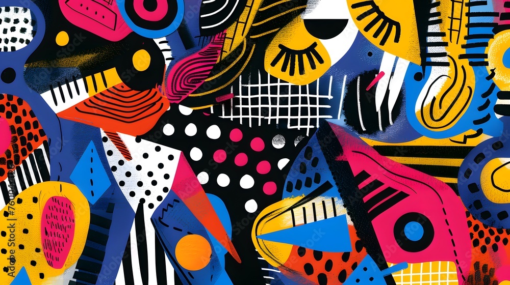 Minimalist abstract art with music as the inspiration. Minimalist abstract art with music as the inspiration.