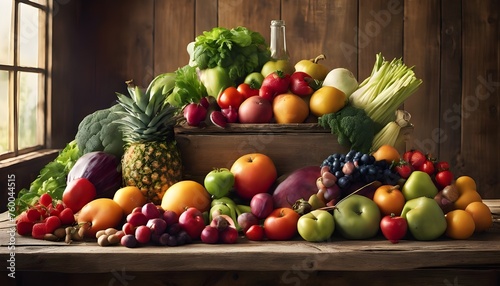 Farm-Fresh Bounty: A Vibrant Harvest Composition