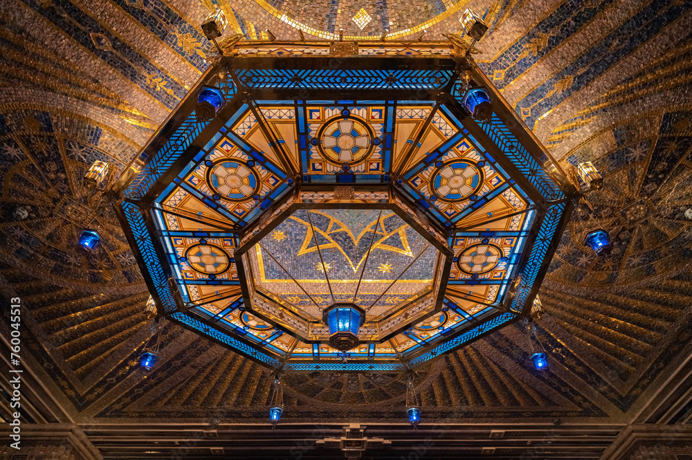 The interior of an Orthodox church