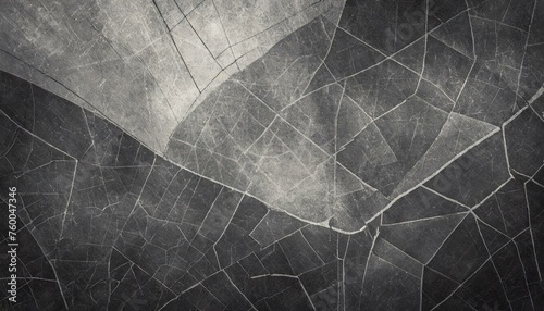 Illustration with grey and black grunge texture. Cracks in texture. 